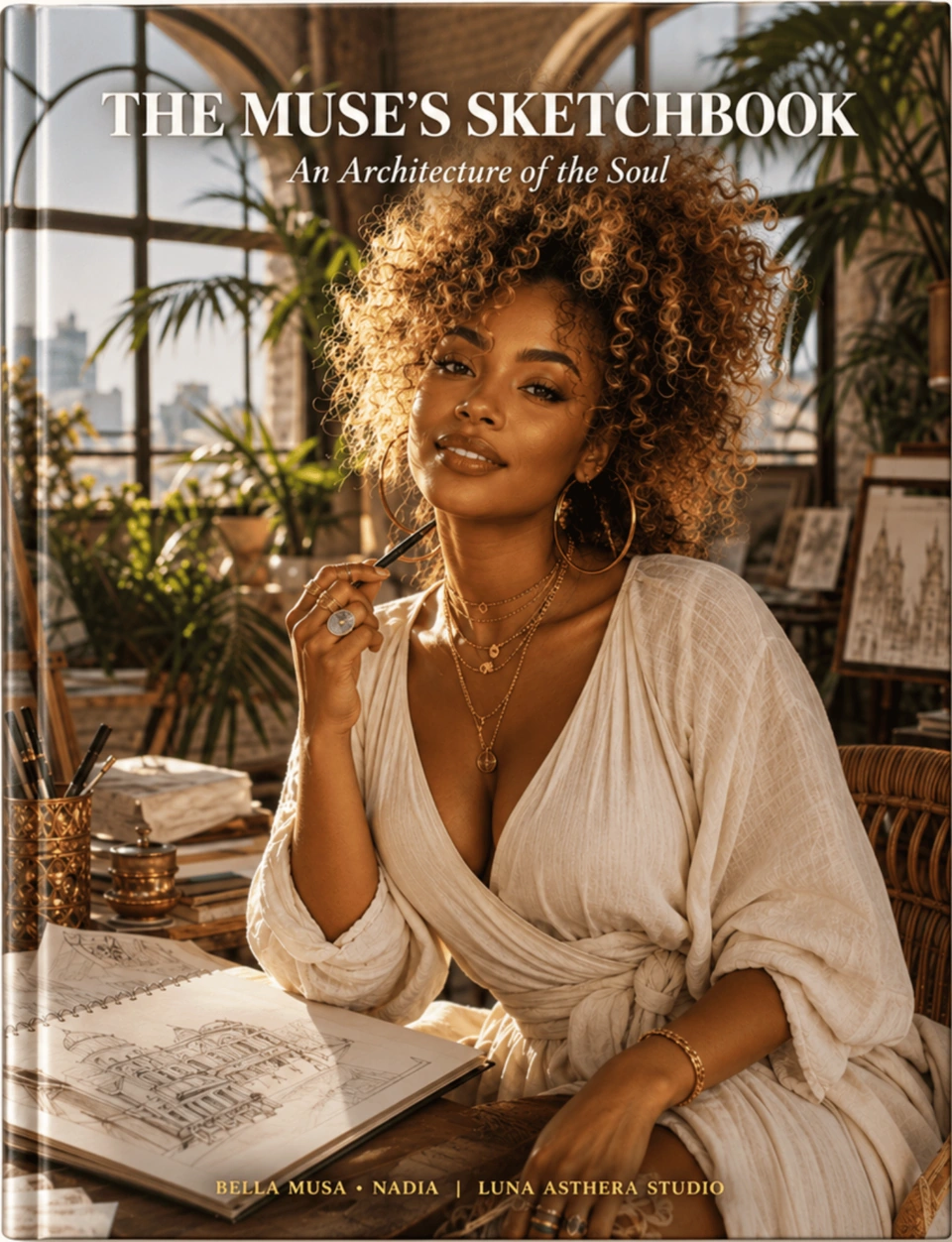 Nadia Muse Sketch Book Journal cover